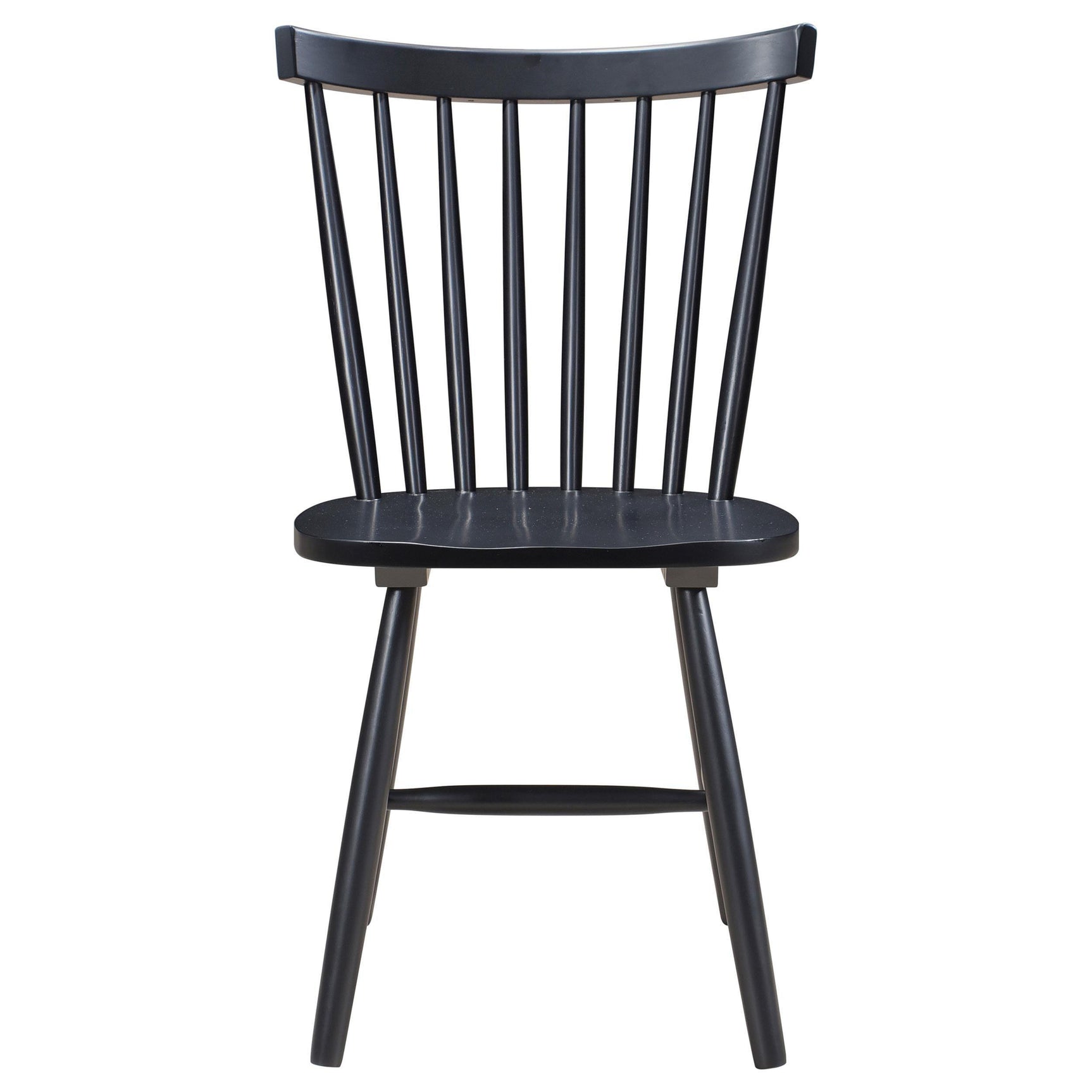 Hollyoak Windsor Wood Dining Side Chair Black (Set of 2) 183042 - Ella Furniture
