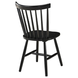 Hollyoak Windsor Wood Dining Side Chair Black (Set of 2) 183042 - Ella Furniture