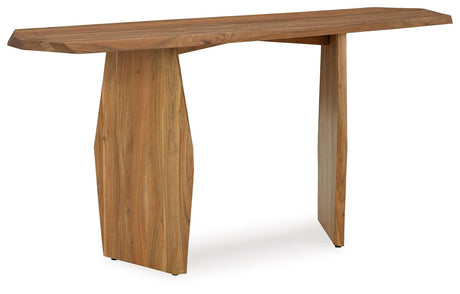 Holward Natural Console Sofa Table - Ella Furniture