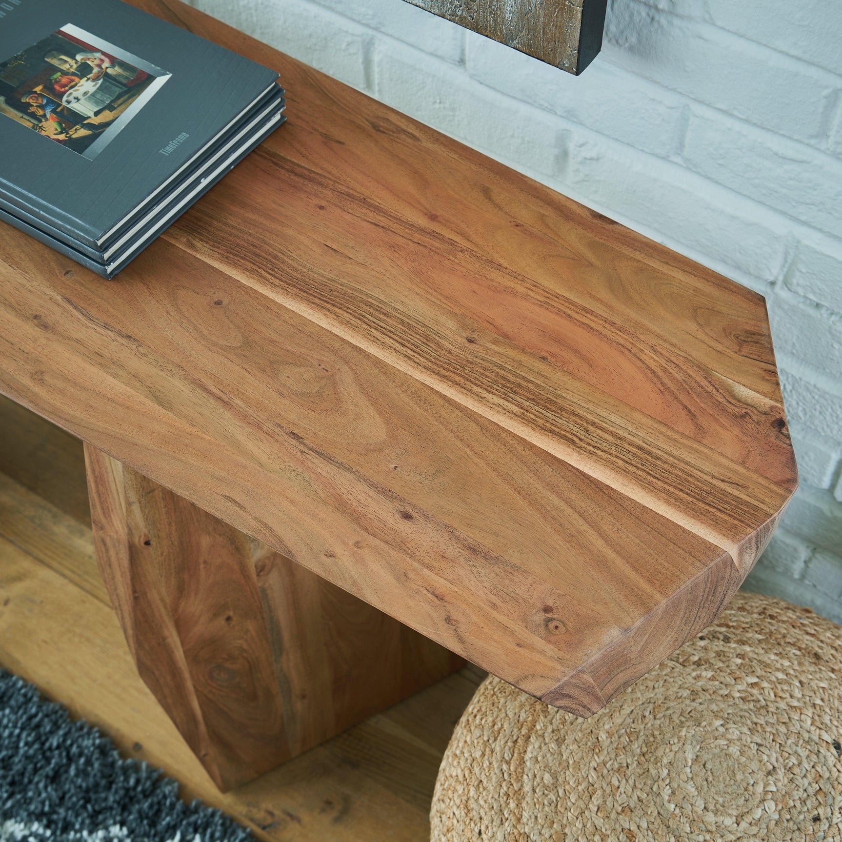 Holward Natural Console Sofa Table - Ella Furniture