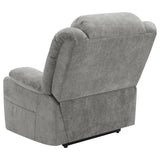 Houston Upholstered Power Lift Recliner Grey 602284P - Ella Furniture