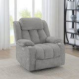 Houston Upholstered Power Lift Recliner Grey 602284P - Ella Furniture