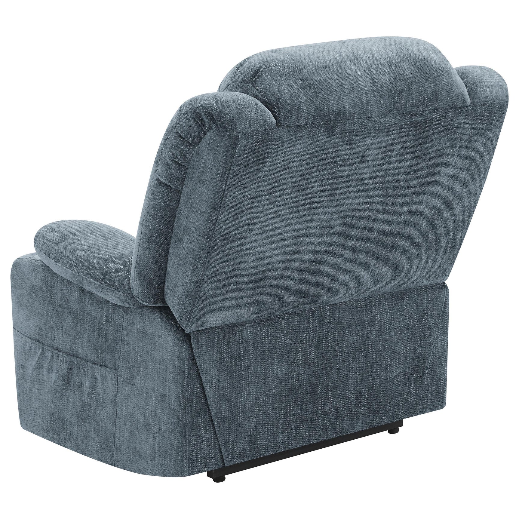 Houston Upholstered Power Lift Recliner Slate Blue 602294P - Ella Furniture