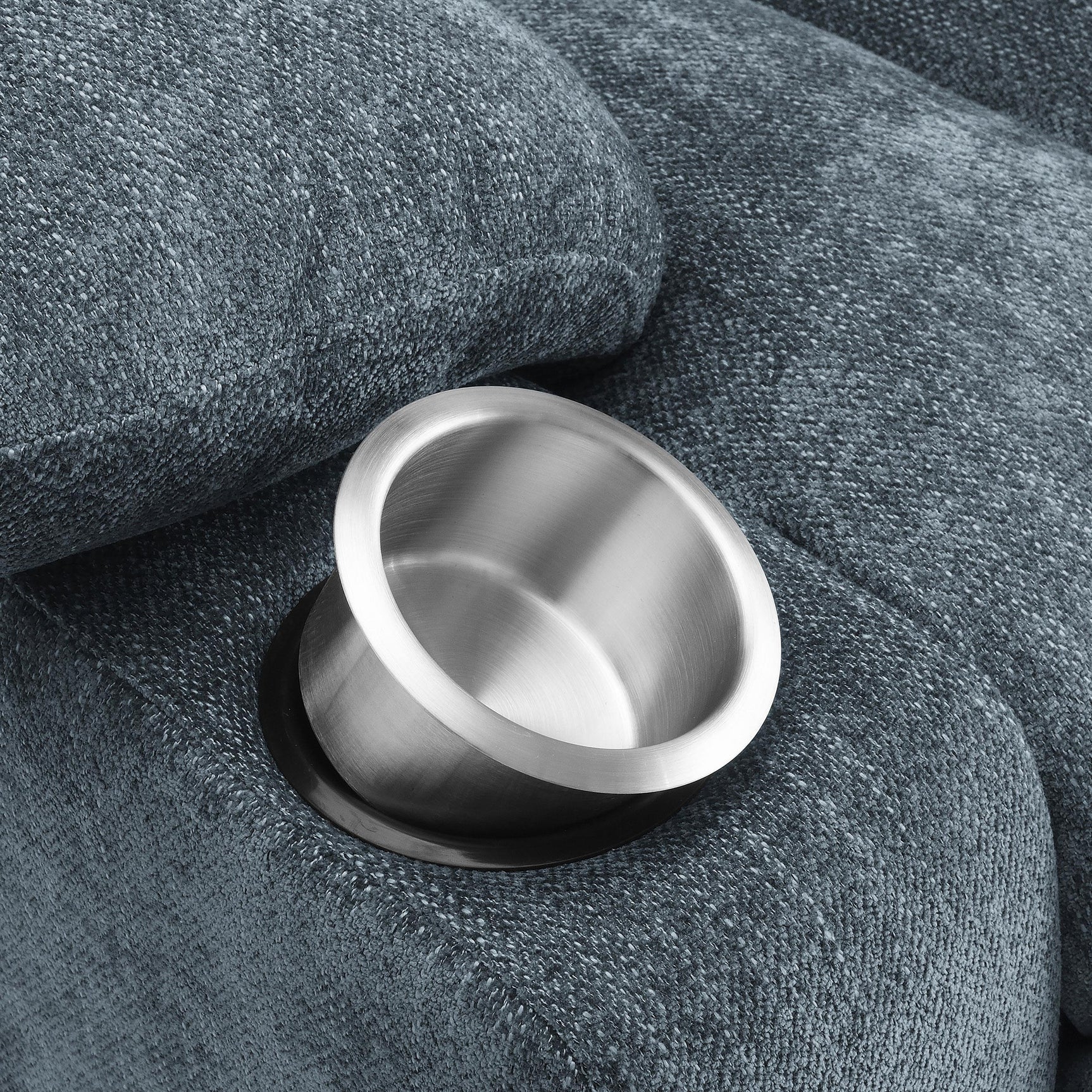 Houston Upholstered Power Lift Recliner Slate Blue 602294P - Ella Furniture