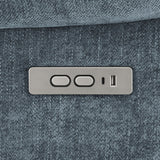 Houston Upholstered Power Lift Recliner Slate Blue 602294P - Ella Furniture