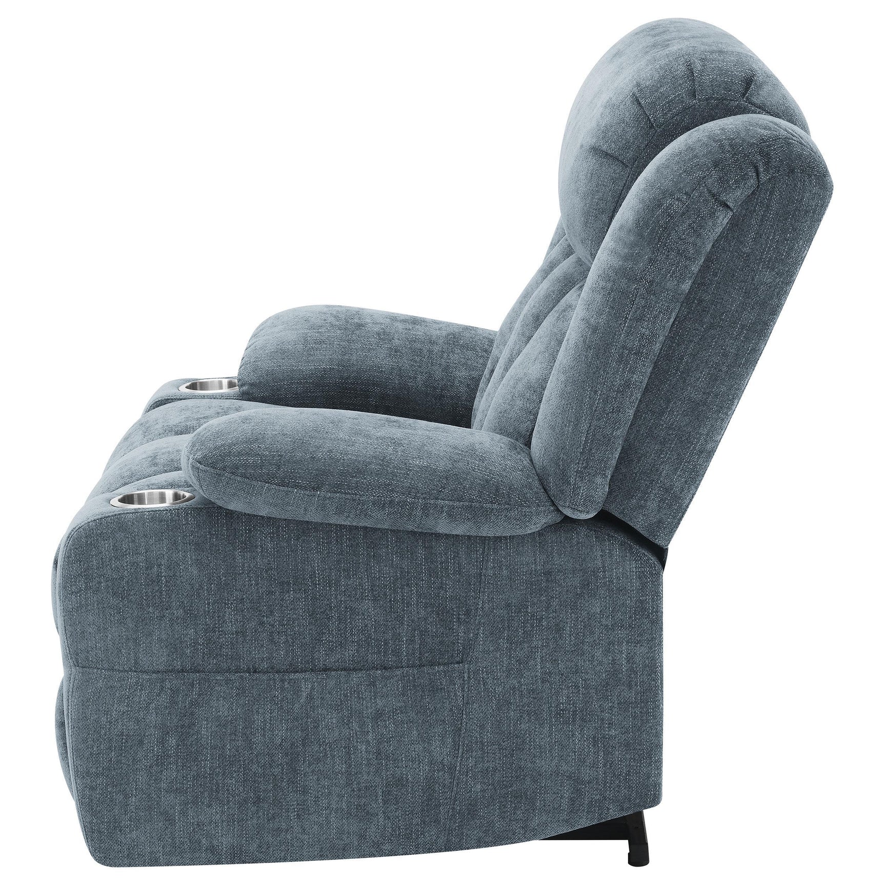 Houston Upholstered Power Lift Recliner Slate Blue 602294P - Ella Furniture