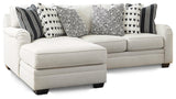 Huntsworth Dove Gray 2-Piece Sectional With Ottoman PKG015091 - 39702S1 | 3970208 - Ella Furniture