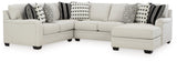 Huntsworth Dove Gray 4-Piece Sectional With Ottoman - Ella Furniture