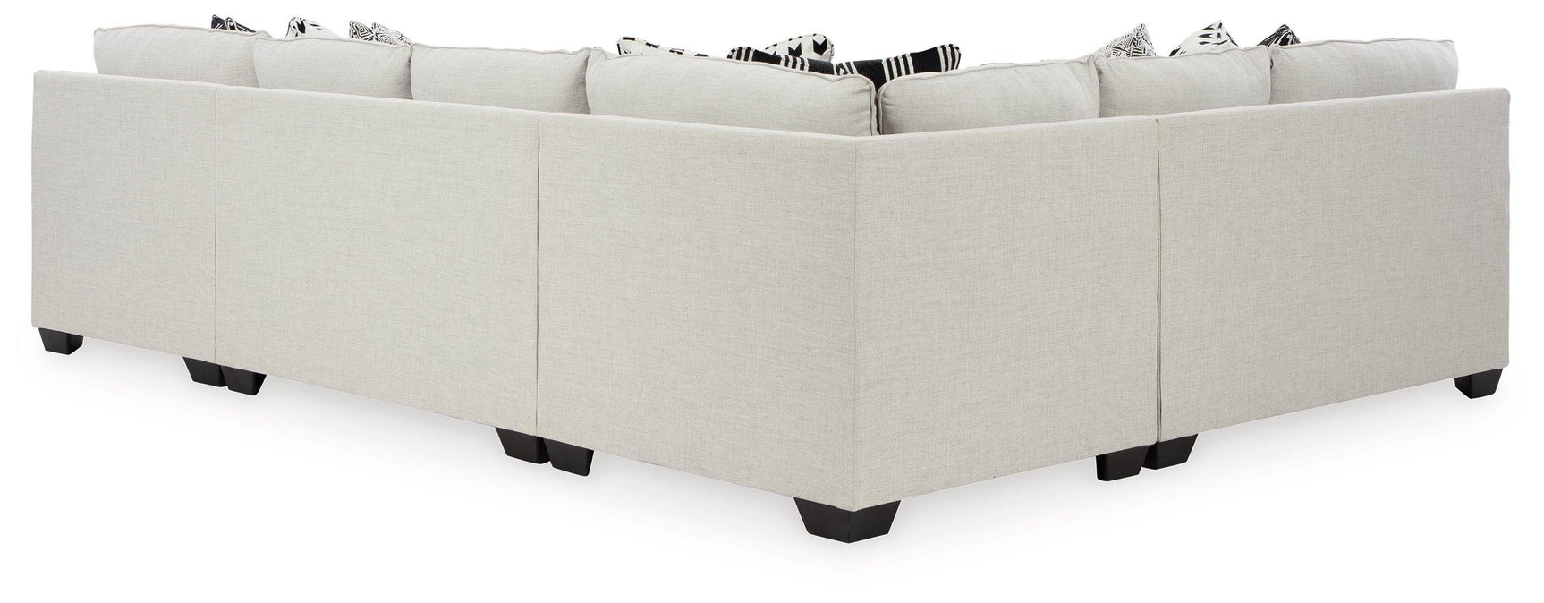 Huntsworth Dove Gray 4-Piece Sectional With Ottoman - Ella Furniture