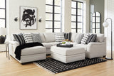 Huntsworth Dove Gray 4-Piece Sectional With Ottoman PKG015093 - 39702S3 | 3970208 - Ella Furniture