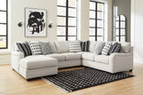 Huntsworth Dove Gray 4-Piece Sectional With Ottoman PKG015093 - 39702S3 | 3970208 - Ella Furniture