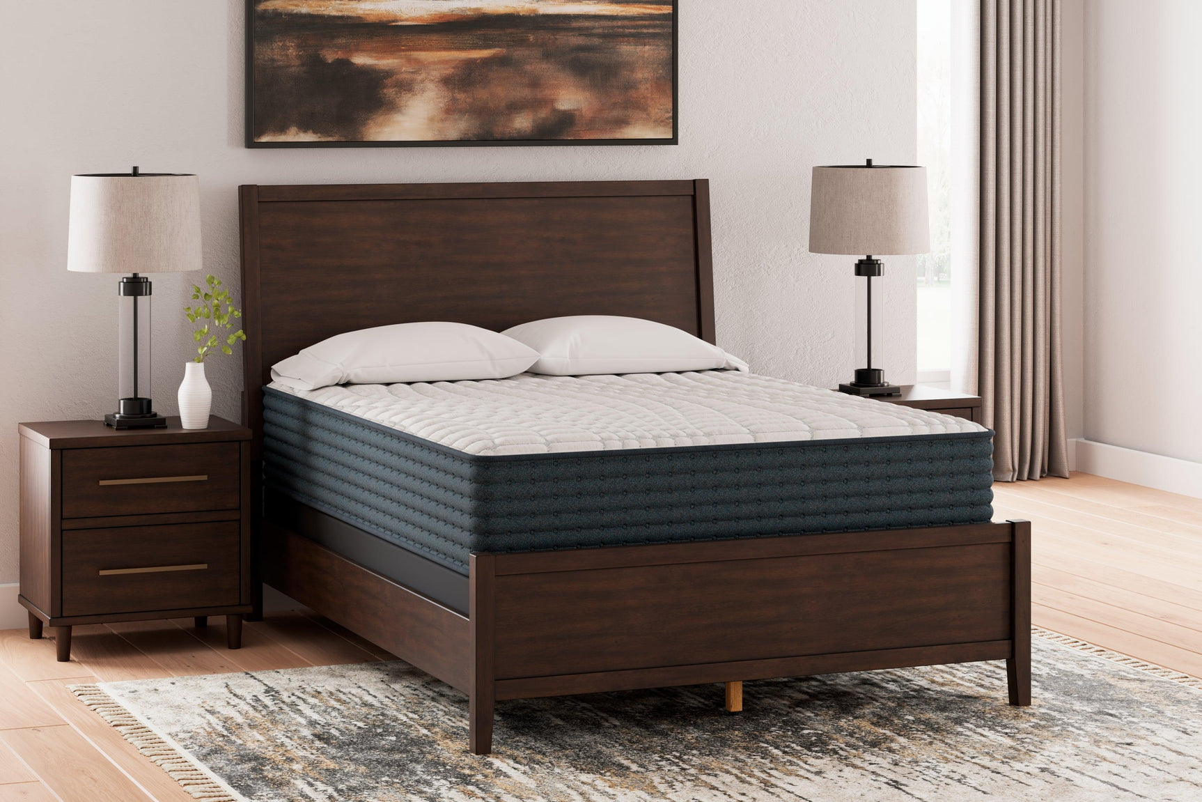 Hybrid 1200 White Queen Mattress - Ella Furniture