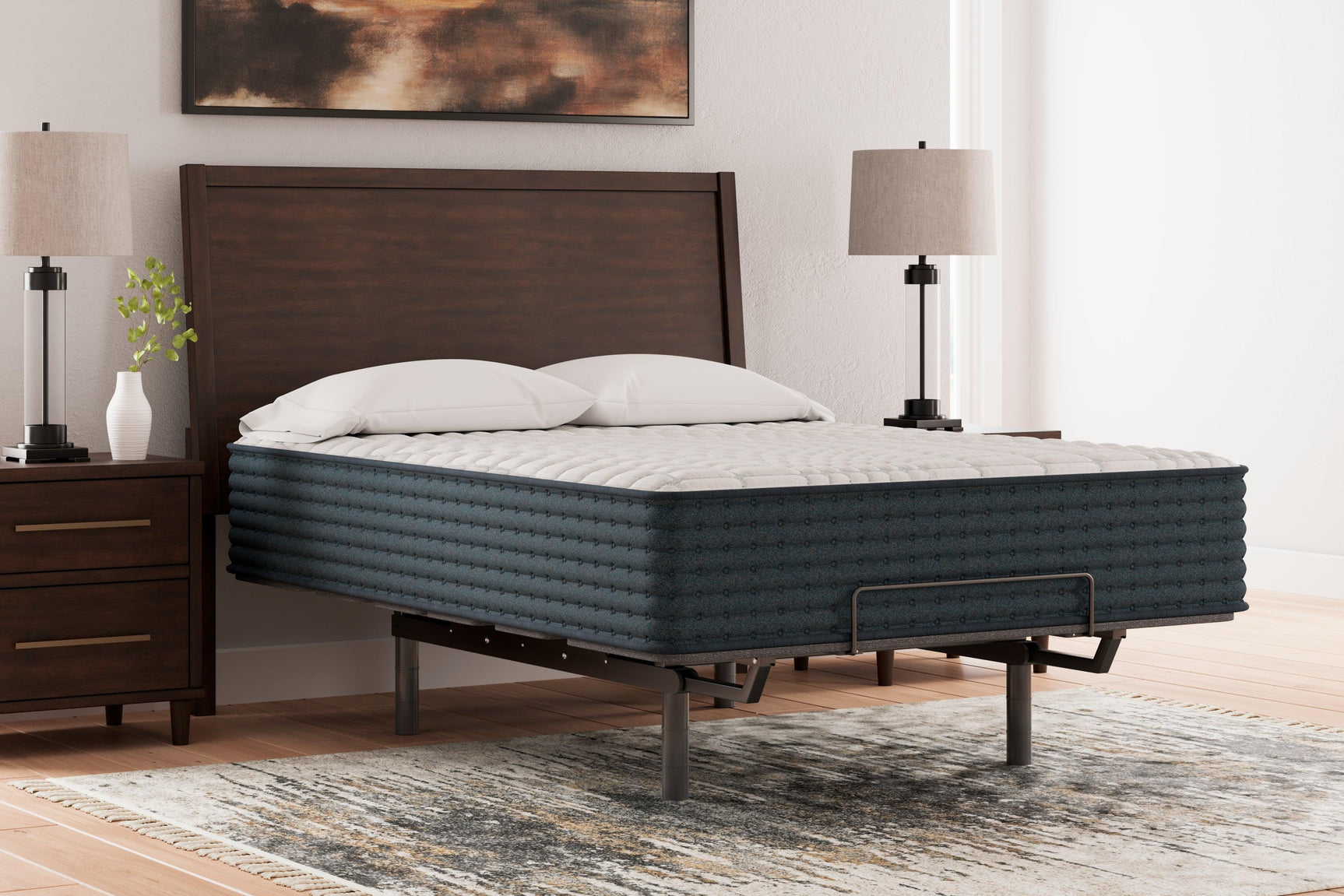 Hybrid 1200 White Queen Mattress - Ella Furniture