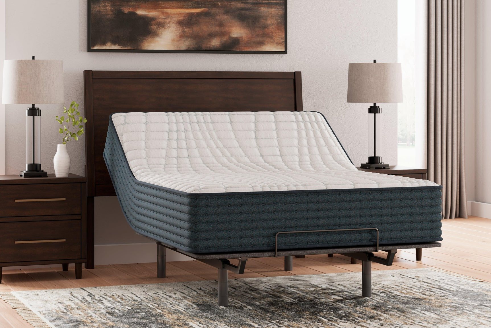 Hybrid 1200 White Queen Mattress - Ella Furniture
