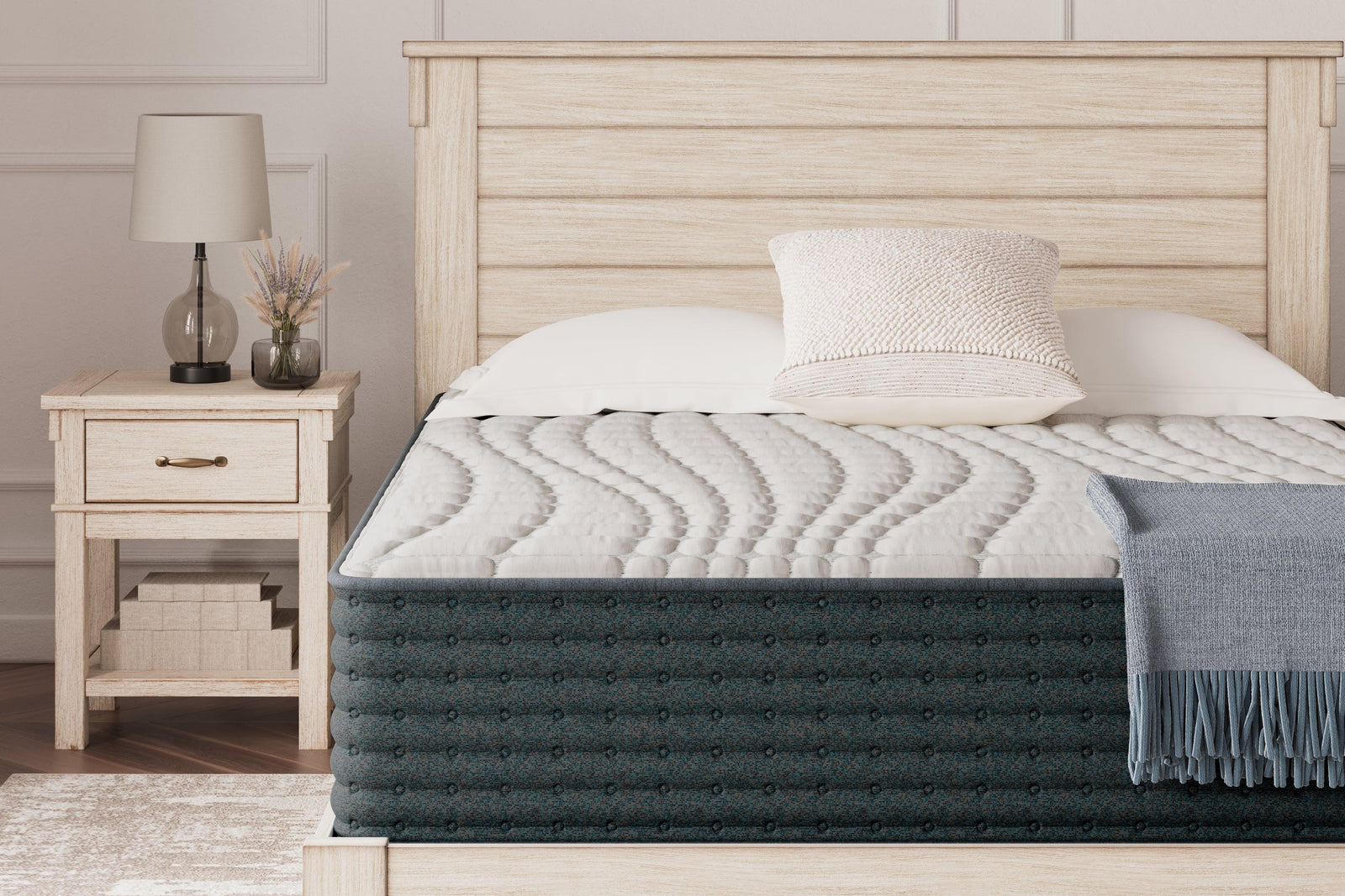 Hybrid 1300 White Queen Mattress - Ella Furniture