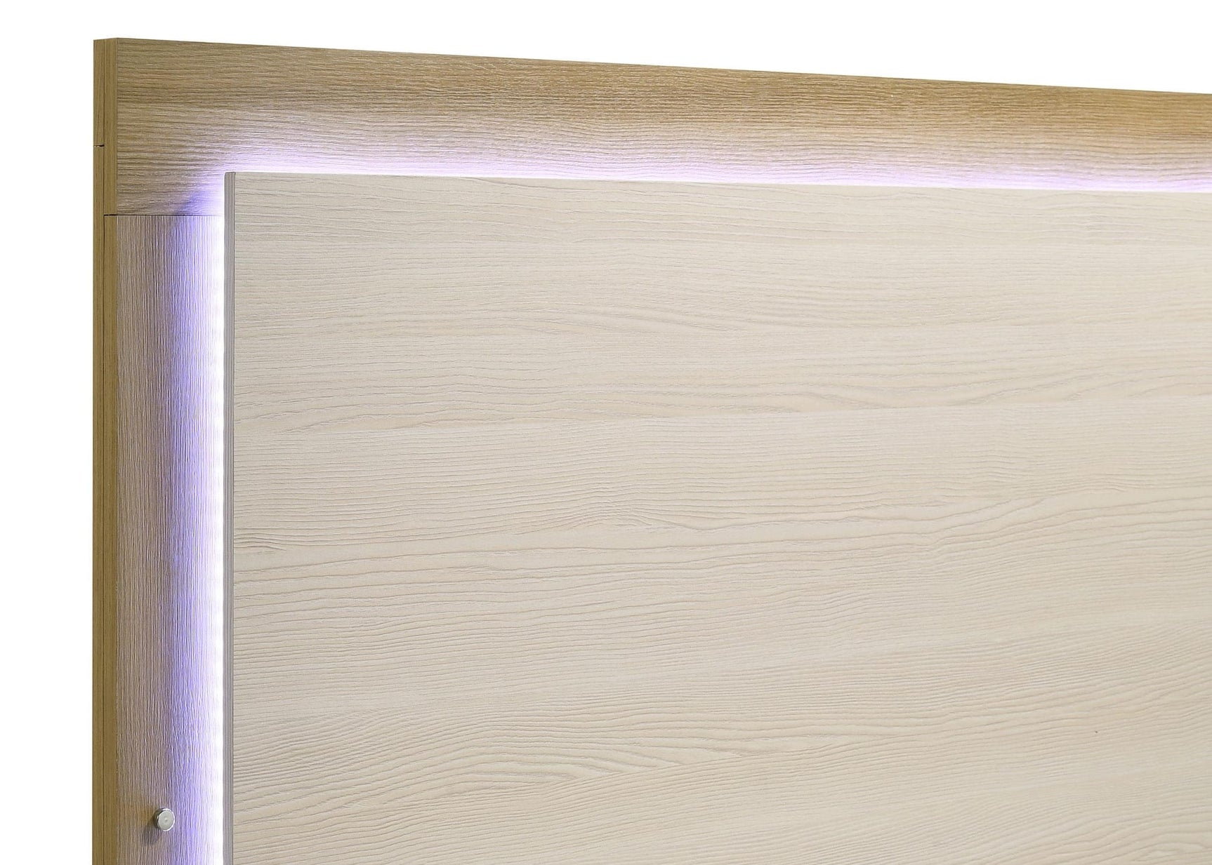 Hyland Eastern King Panel Bed LED Headboard Natural view 7