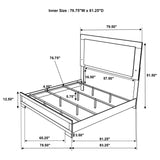 Hyland Eastern King Panel Bed LED Headboard Natural view 11