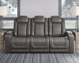 Hyllmont Gray Sofa And Loveseat - Ella Furniture