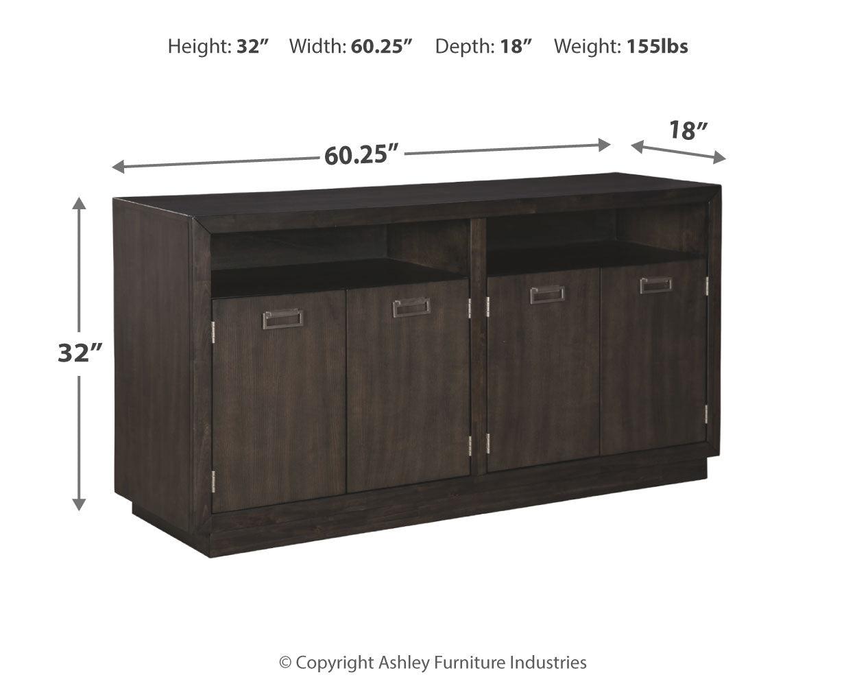 Hyndell Dark Brown Rectangular Dining Room Set - Ella Furniture