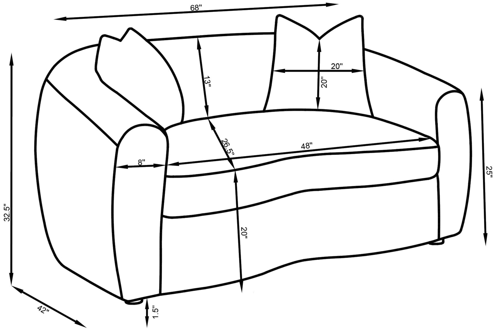 ISABELLA COLLECTION Isabella 2-piece Faux Sheepskin Upholstered Sofa Set Natural 509871-S2 - Ella Furniture