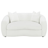 ISABELLA COLLECTION Isabella 2-piece Faux Sheepskin Upholstered Sofa Set Natural 509871-S2 - Ella Furniture