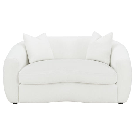 ISABELLA COLLECTION Isabella 3-piece Faux Sheepskin Upholstered Sofa Set Natural 509871-S3 - Ella Furniture