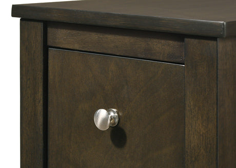 Issac Grey Walnut Chairside Table, Durable Hardwood Solids And Veneers in a Grey Walnut Finish - Ella Furniture