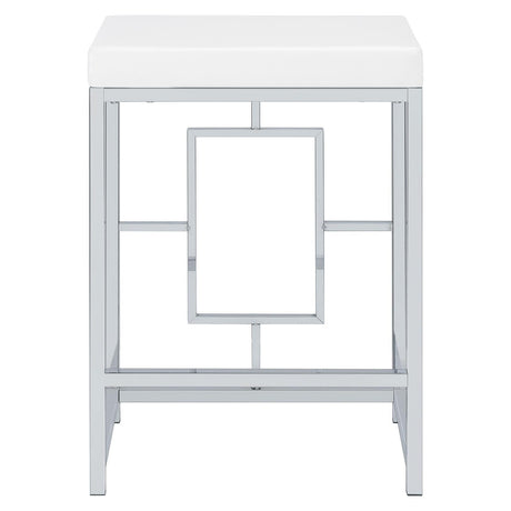 Jackson Jackson 4-Piece Multipurpose Counter Height Table Set White And Chrome 182714 - Ella Furniture