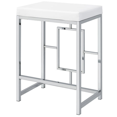 Jackson Jackson 4-Piece Multipurpose Counter Height Table Set White And Chrome 182714 - Ella Furniture