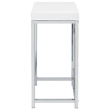 Jackson Jackson 4-Piece Multipurpose Counter Height Table Set White And Chrome 182714 - Ella Furniture