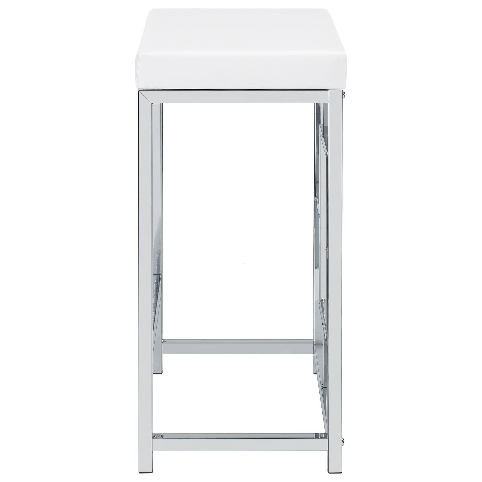 Jackson Jackson 4-Piece Multipurpose Counter Height Table Set White And Chrome 182714 - Ella Furniture