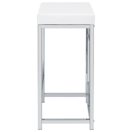 Jackson Jackson 4-Piece Multipurpose Counter Height Table Set White And Chrome 182714 - Ella Furniture