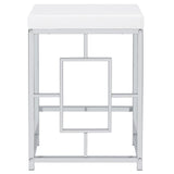 Jackson Jackson 4-Piece Multipurpose Counter Height Table Set White And Chrome 182714 - Ella Furniture