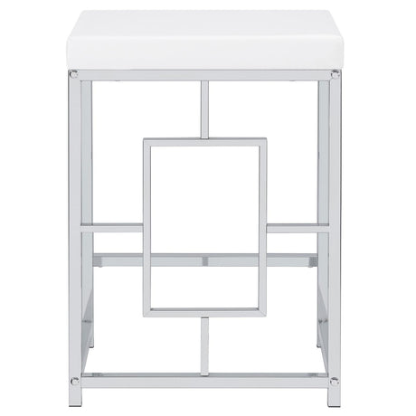 Jackson Jackson 4-Piece Multipurpose Counter Height Table Set White And Chrome 182714 - Ella Furniture
