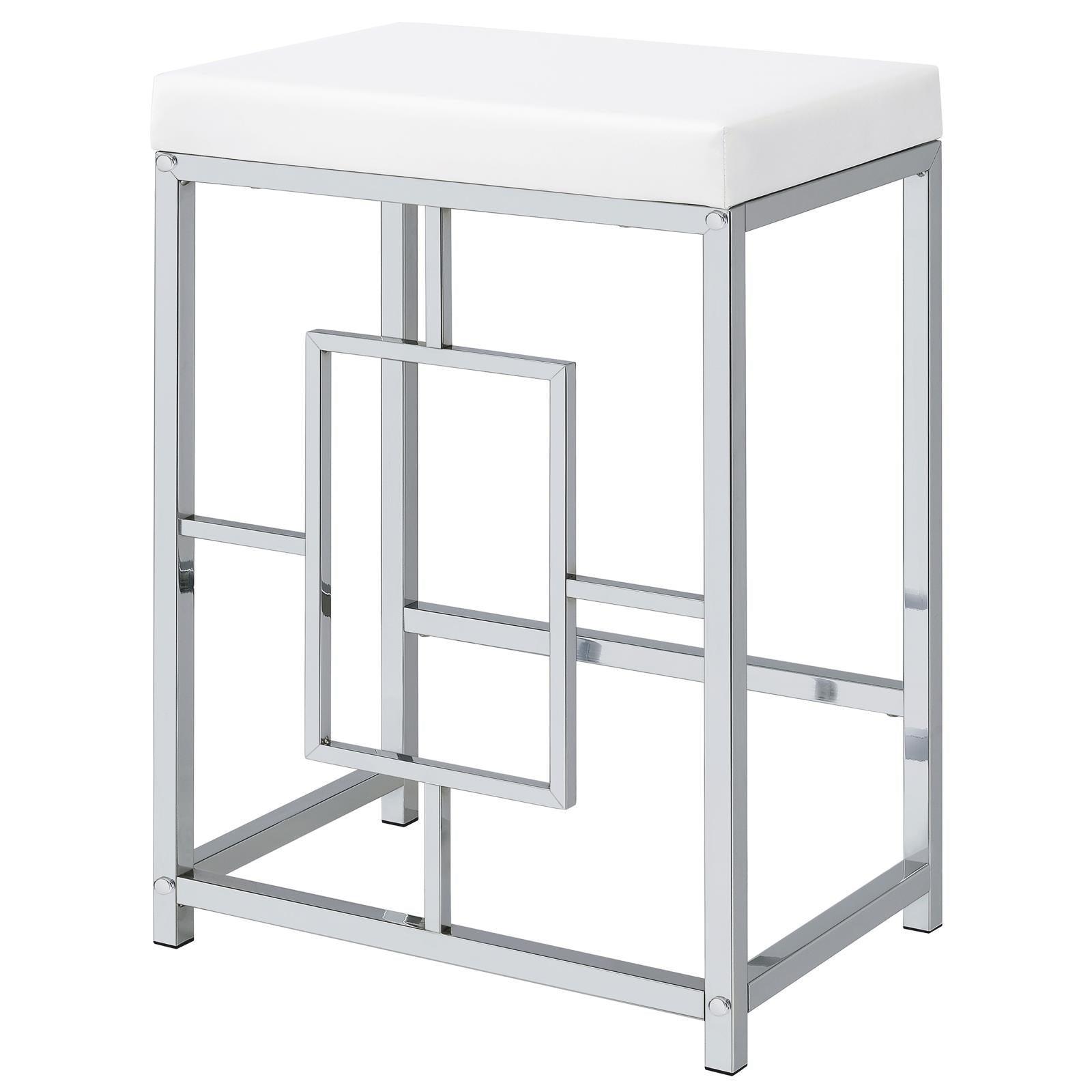 Jackson Jackson 4-Piece Multipurpose Counter Height Table Set White And Chrome 182714 - Ella Furniture