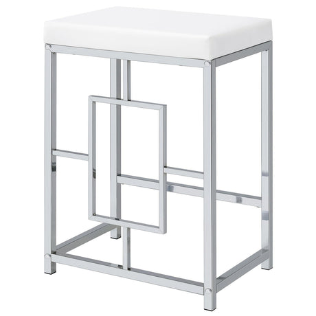 Jackson Jackson 4-Piece Multipurpose Counter Height Table Set White And Chrome 182714 - Ella Furniture