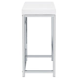 Jackson Jackson 4-Piece Multipurpose Counter Height Table Set White And Chrome 182714 - Ella Furniture