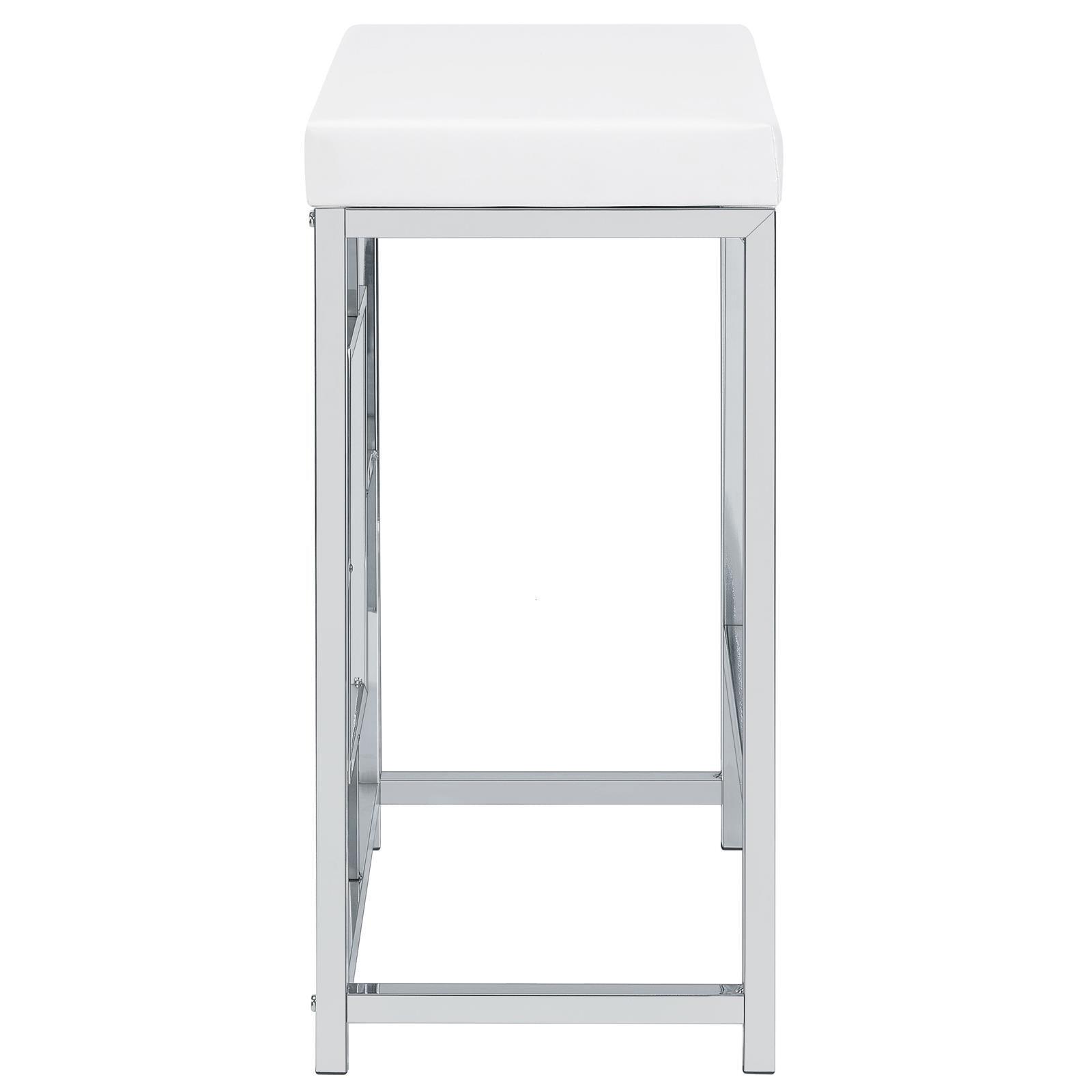Jackson Jackson 4-Piece Multipurpose Counter Height Table Set White And Chrome 182714 - Ella Furniture