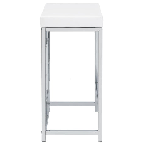 Jackson Jackson 4-Piece Multipurpose Counter Height Table Set White And Chrome 182714 - Ella Furniture