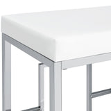 Jackson Jackson 4-Piece Multipurpose Counter Height Table Set White And Chrome 182714 - Ella Furniture
