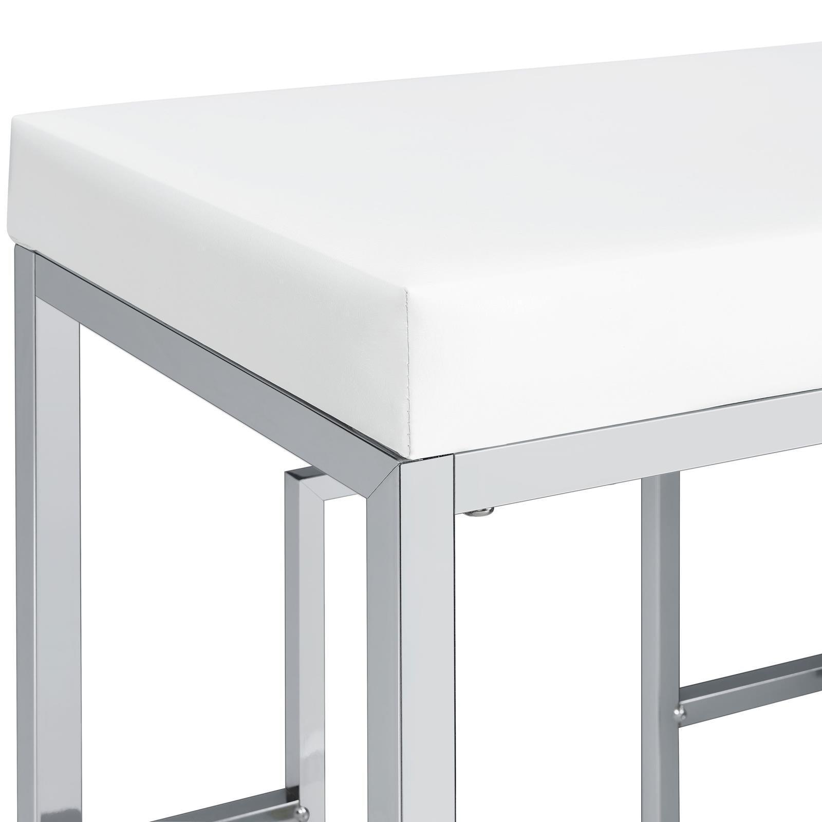 Jackson Jackson 4-Piece Multipurpose Counter Height Table Set White And Chrome 182714 - Ella Furniture