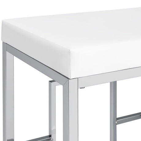 Jackson Jackson 4-Piece Multipurpose Counter Height Table Set White And Chrome 182714 - Ella Furniture