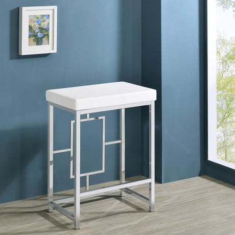Jackson Jackson 4-Piece Multipurpose Counter Height Table Set White And Chrome 182714 - Ella Furniture