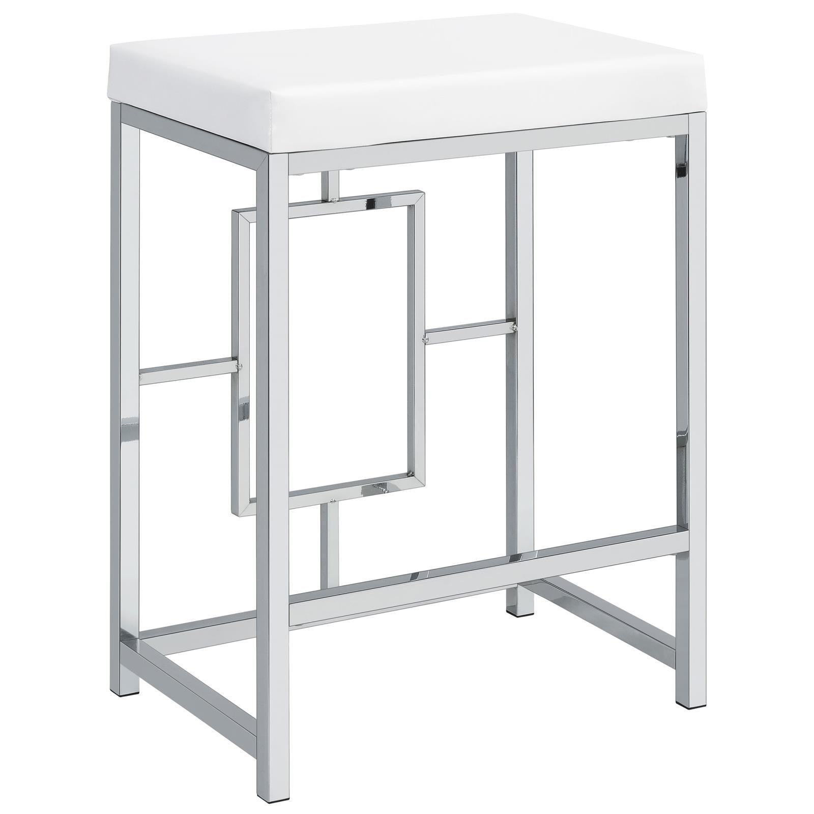 Jackson Jackson 5-Piece Multipurpose Counter Height Table Set White And Chrome 182715 - Ella Furniture