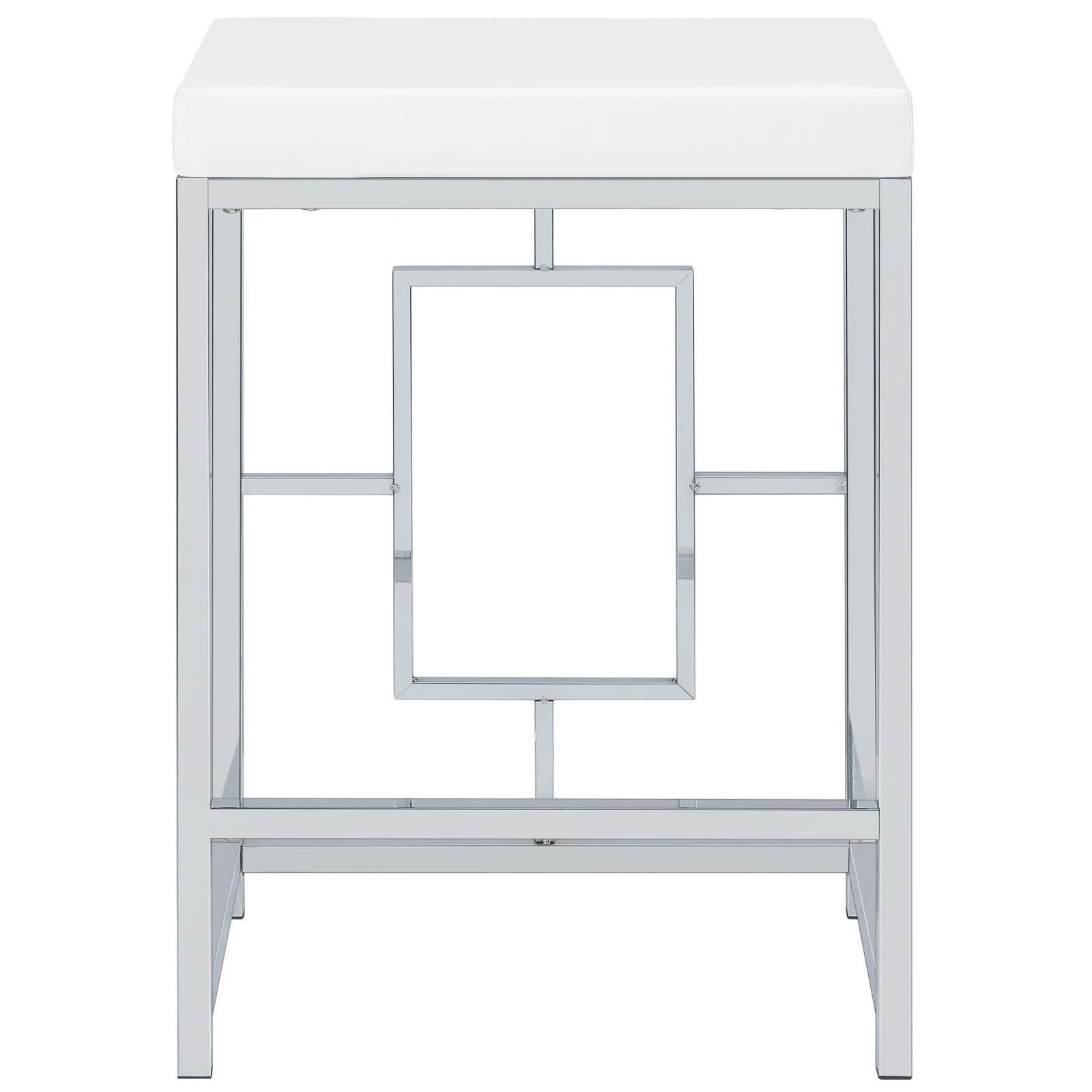 Jackson Jackson 5-Piece Multipurpose Counter Height Table Set White And Chrome 182715 - Ella Furniture
