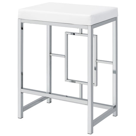Jackson Jackson 5-Piece Multipurpose Counter Height Table Set White And Chrome 182715 - Ella Furniture
