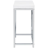 Jackson Jackson 5-Piece Multipurpose Counter Height Table Set White And Chrome 182715 - Ella Furniture