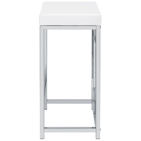 Jackson Jackson 5-Piece Multipurpose Counter Height Table Set White And Chrome 182715 - Ella Furniture