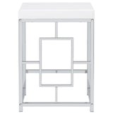 Jackson Jackson 5-Piece Multipurpose Counter Height Table Set White And Chrome 182715 - Ella Furniture