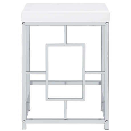 Jackson Jackson 5-Piece Multipurpose Counter Height Table Set White And Chrome 182715 - Ella Furniture